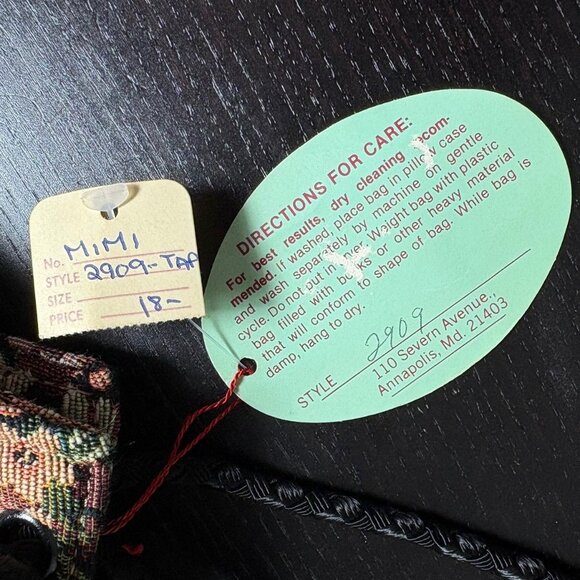 Vintage 90s Floral Tapestry Purse Handbag Convertible Bags by Mimi NEW/NWT - Picture 6 of 9